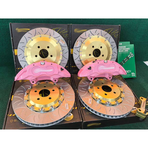 <span class=keywords><strong>Pinzas</strong></span> de <span class=keywords><strong>Freno</strong></span> Delanteras de 6 Pistones y Traseras de 4 Pistones para Ford Mondeo Mustang Mach-E, Disco Ranurado de 355mm/330mm, Montaje Directo, Mejora de Frenos Grandes - Product Image 2