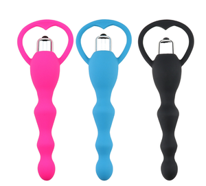 Vibratore Anale con Perline Vibranti, Massaggiatore Prostatico Gay, Plug in Silicone Morbido per Glutei, Dildo per Coppie, Prodotti per il Sesso - Product Image 3