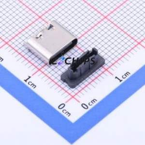 USB-TYPE-C-014 USB Connector Through hole Component (THT) Connector Type-C Female Through Hole 6P - Product Image 1