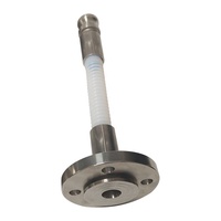 Tuyau flexible ondulé en PTFE de type E, résistant aux hautes températures, avec bride, tube en PTFE convolé