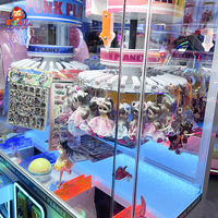 Hot Style clair verre chance rotatif Boutique jouets poupée cadeaux Machine autocollant Snack Clip Machine pour les ventes