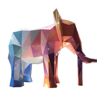 Escultura de GRP personalizada de animales de dibujos animados con forma de pirámide para exteriores, centros comerciales, áreas escénicas, zonas de check-in de celebridades de internet y paisajes de gran escala