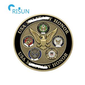 Pièces de monnaie commémoratives personnalisées pour les vétérans des Forces Armées des États-Unis, département de la Défense, souvenirs familiaux, pièces de monnaie de défi personnalisées, États-Unis - Product Image 5