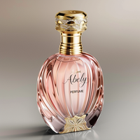Bouteille en verre de parfum 50ml Bouteille en verre de parfum Ce de luxe Bouteille de parfum en verre vide de luxe avec emballage en boîte