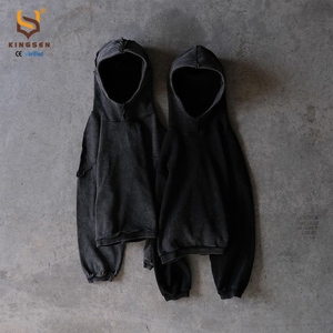 Sudaderas con Capucha Personalizadas Unisex Extra Grandes, Desgastadas, Vintage, de Invierno, de Algodón Grueso, con Estampado Digital para Hombre - Product Image 3