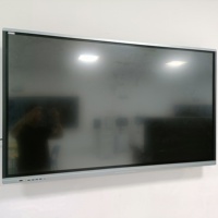 Papan Tulis Interaktif 4K Bersertifikat Sistem Operasi Android 14 Sentuh 20 Titik Penyiaran Nirkabel Papan Tulis Digital Kamera 48MP RAM 8GB Intel