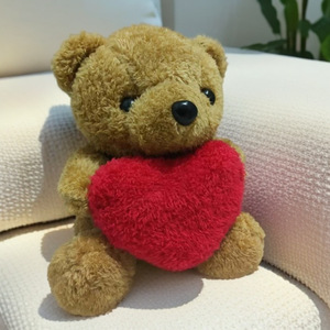 Ourson en peluche pour la Saint-Valentin, en coton PP, 20 cm, de haute qualité, avec cœur à câliner. - Product Image 6