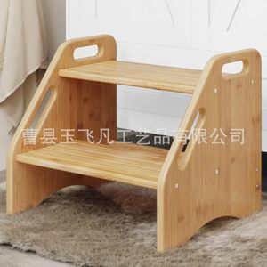 Taburete de madera para niños, multifuncional, para inodoro, con reposapiés, para mayores de 4 años - Product Image 2