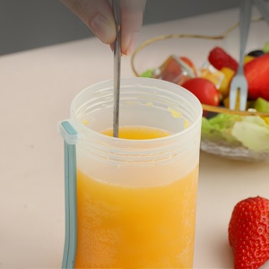 Botella de <span class=keywords><strong>Agua</strong></span> de Plástico con Pajita y Escala, Portátil, para Deportes al Aire Libre, para <span class=keywords><strong>Agua</strong></span>, Leche, a Prueba de Fugas, para Niños - Product Image 5