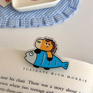 Pince décorative en forme d'animal de dessin animé, pince à sceller les cadeaux, vente en gros, pince de papeterie mignonne pour étudiants, pince en PP pour cadeaux, vente en gros - Product Image 3