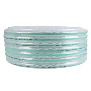 Tuyau flexible tressé en plastique transparent haute pression personnalisé en fibre de qualité alimentaire