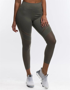 <span class=keywords><strong>Mallas</strong></span> de yoga para <span class=keywords><strong>mujer</strong></span>, pantalones deportivos, <span class=keywords><strong>mallas</strong></span> de compresión de nailon de malla, nuevo diseño - Product Image 3