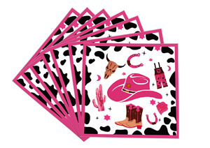 Nuovo Set di Stoviglie Usa e Getta Stile Western Cowgirl <span class=keywords><strong>2026</strong></span>, Decorazione Rustica Chic per Feste di Compleanno e San Valentino per Ragazze - Product Image 5