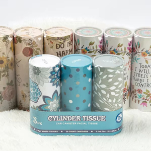 Oem/ODM tùy chỉnh thân thiện với môi mềm mại khuôn mặt trắng hoa mẫu xe Trinh Nữ mặt mô 2/3 ply Vòng ống hộp bán buôn - Product Image 1