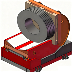 जॉमा 7-टन सेमी-स्वचालित कॉइल अपंडर मशीन ऊर्जा बचत 1300*1300*1300 मिमी वर्कटेबल फ़्लो - Product Image 5