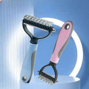 Peine para Mascotas de Doble Cara, Fácil de Limpiar, Construcción Duradera, Seguro, Desenreda Nudos, para Perros y Gatos, Limpieza, Belleza y Masaje, Productos para Mascotas - Product Image 3