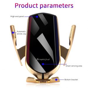 Chargeur de voiture sans fil 10W neuf avec support de téléphone, vente en gros, sortie 10W directe usine pour téléphones mobiles iPhone Samsung, courant 1A - Product Image 3