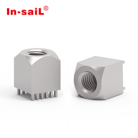 Connecteur PCB In-sail M6 à sertissage, bornier fileté pour éléments de puissance, courant élevé 160A, en laiton étamé, -55°C à 155°C
