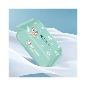 BB Kitty Tissueswipes duyarlı ıslak mendil doğrulanmış tedarikçiler çocuklar için tek kullanımlık yıkanabilir Mini ıslak mendiller