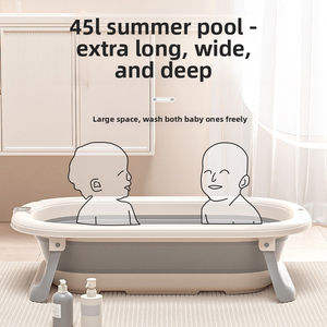 Bañera Plegable de Plástico para Bebés Summer Infants, Sensible a la Temperatura, Extra Larga y Ancha, Portátil, Diseño Seguro para Recién Nacidos - Product Image 2