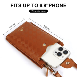 กระเป๋าหนังใส่โทรศัพท์มือถือแบบสั่งทำกระเป๋าสะพายไหล่ขนาดเล็กมีช่องเสียบการ์ดกระเป๋าใส่โทรศัพท์มือถือที่<span class=keywords><strong>ดี</strong></span><span class=keywords><strong>ที่สุด</strong></span>สำหรับผู้หญิง - Product Image 4