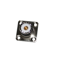 Conector Coaxial UHF-KF de Alta Calidad a Precio de Fábrica, Conector Hembra con Brida, Conector UHF