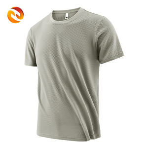 تيشيرت رياضي رجالي بقصة جافة سريع الجفاف يسمح بالتهوية مضاد للتعرق مضاد للانكماش مضاد للبيلينغ ميزات قمعية خالية من الفجوات - Product Image 1