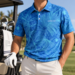 Polos Deportivos de Alta Calidad para Hombre, de Secado Rápido, con Tecnología de Absorción de Humedad, Estilo Vintage, de Poliéster y Elastano, Corte Relajado, para Golf - Product Image 1