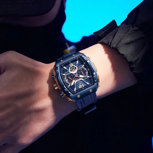 Orologio da polso da <span class=keywords><strong>uomo</strong></span> di moda ONOLA orologio da polso da <span class=keywords><strong>uomo</strong></span> Casual impermeabile orologio multifunzione in Silicone orologio al quarzo per <span class=keywords><strong>uomo</strong></span> 6852 - Product Image 3