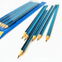 Crayon en bois HB noir fumé en blister PVC, crayon de haute qualité pour enfants, papeterie pour étudiants, promotion de vente