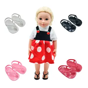 new arrival wholesale plastic 18 inch girl doll sandal shoes