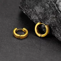 Boucles d'oreilles individuelles en acier inoxydable pour femmes et hommes, motif viking
