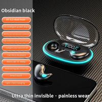 X55 Écouteurs Sans Fil TWS Bluetooth 5.3 Casque Audio Oreillettes Discrètes IPX7 Étanche Réduction de Bruit Sport Invisible Sommeil