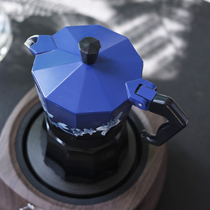 Mini cafetera italiana <span class=keywords><strong>Moka</strong></span> Mokapot estufa portátil Espresso Brew Maker para el hogar y Camping - Product Image 2