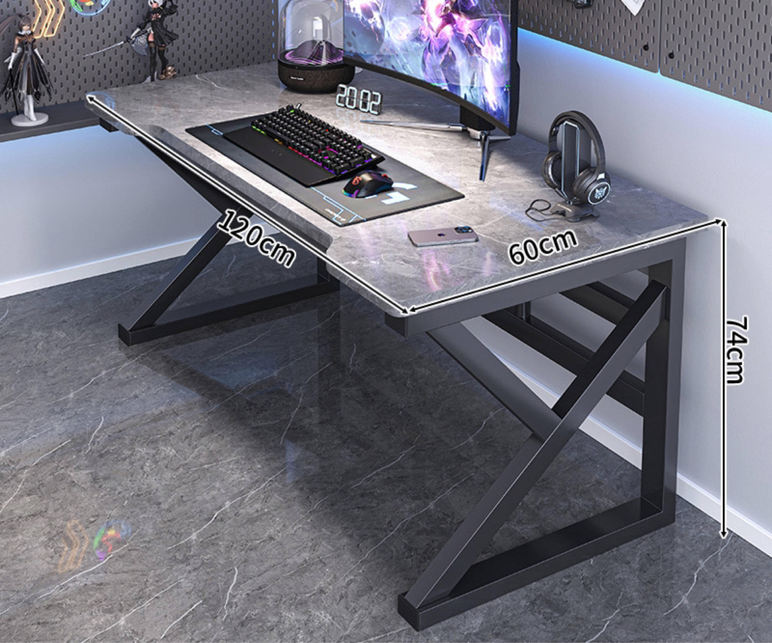 Gray-120x60x74 de pizarra italiana