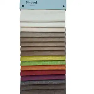 Sinovel tekstil 100% polyester bej turuncu kahverengi ptined peluş kadife kanepe kumaşı kadife ile destek polar araba veya kanepe için