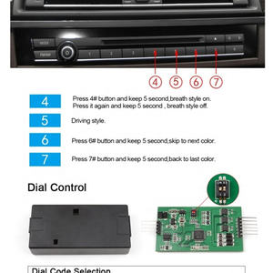 ไฟตกแต่งภายในรถยนต์ CIC NBT เปลี่ยนสีได้ รุ่น F30 F35 318i 320i 330i 340i <span class=keywords><strong>320d</strong></span> 330d ไฟ LED สร้างบรรยากาศ สำหรับ <span class=keywords><strong>BMW</strong></span> - Product Image 5