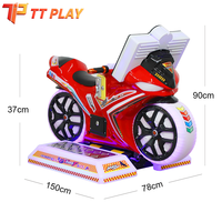 Machine de jeu de moto d'arcade pour enfants, simulateur de course à monnayeur, pour 1 ou 2 joueurs, avec écran, pour usage intérieur