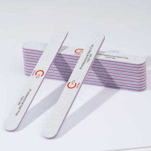 Logo Customized High End Double Side Custom Logo Emery Board Disposable Nail <strong>File</strong> 80/100 Washable Japanese Zebra Nail <strong>Files</strong> - Product Image 2