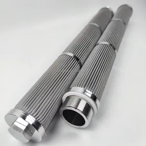 5 micron stainless steel pleated filter cartridge for Hydraulic system of metallurgy rolling mill
