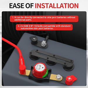 Interruttore Master Batteria 275A Bipolare 48V Impermeabile, Interruttore di Disconnessione Batteria DC 48 Volt, Isolatore Batteria Auto, Camper, Marino - Product Image 3