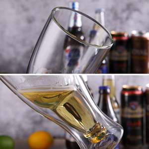 من المصنع مباشرة CnGlass فنجان مشروبات لمطعم البار عالي الجودة من زجاج البورسليكات بطبقتين - Product Image 6