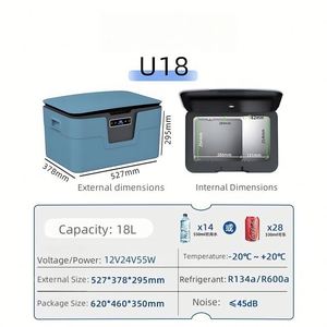 PoeticExist 12V/24V Portable Car Refrigerator Freezer, Compressor Cooling <b>Box</b>, Quick Freeze Perfect for <b>Camping</b> & Travel - Product Image 2