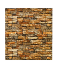 Vente flash - Papier peint 3D auto-adhésif 70*77cm, motif brique, luxe moderne pour la maison, panneau mural en mousse 3D