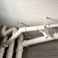 Raccord coudé à 45 degrés en PVC-U de haute qualité pour tuyaux de drainage, connecteur en plastique durable pour système d'évacuation des eaux usées de bâtiment