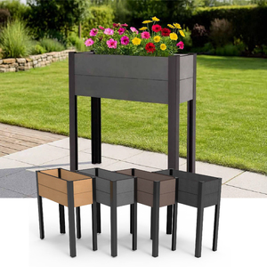 Jardinière WPC écologique <span class=keywords><strong>pour</strong></span> extérieur, bac à plantes en composite <span class=keywords><strong>bois</strong></span>-plastique, <span class=keywords><strong>potager</strong></span> surélevé en gros - Product Image 2