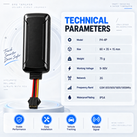 Traceur GPS 2G pour véhicule P4-4P filaire avec suivi en temps réel, historique d'itinéraire, géolocalisation et alarme de vibration