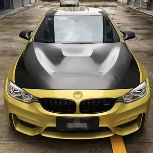 อะไหล่รถยนต์3 4 Series M3 M4 GTS Bonnet Scoop เครื่องยนต์ฝาครอบอัพเกรด GTS สำหรับ BMW 3 4 Series M3 M4 F30 F32 F80 F82 320 328i 335i