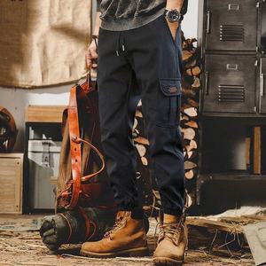 Vêtements <span class=keywords><strong>de</strong></span> travail <span class=keywords><strong>de</strong></span> marque pour hommes, printemps-automne, pantalons <span class=keywords><strong>de</strong></span> survêtement amples à la cheville, pantalons noués, décoration <span class=keywords><strong>de</strong></span> poche, fourniture en gros - Product Image 6