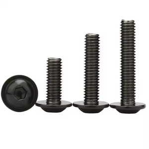 ISO 7380-2 M3 <b>M4</b> M5 M6 M8 M10 Grade 10.9 High Strength Black Oxide Carbon Steel Allen Key Bolts Socket Flange Button Head <b>Screws</b> - Product Image 5